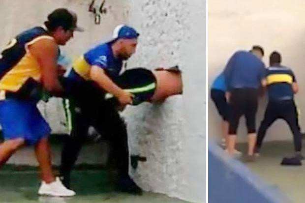 CĐV CLB Boca Juniors đục tường vào sân xem bóng đá