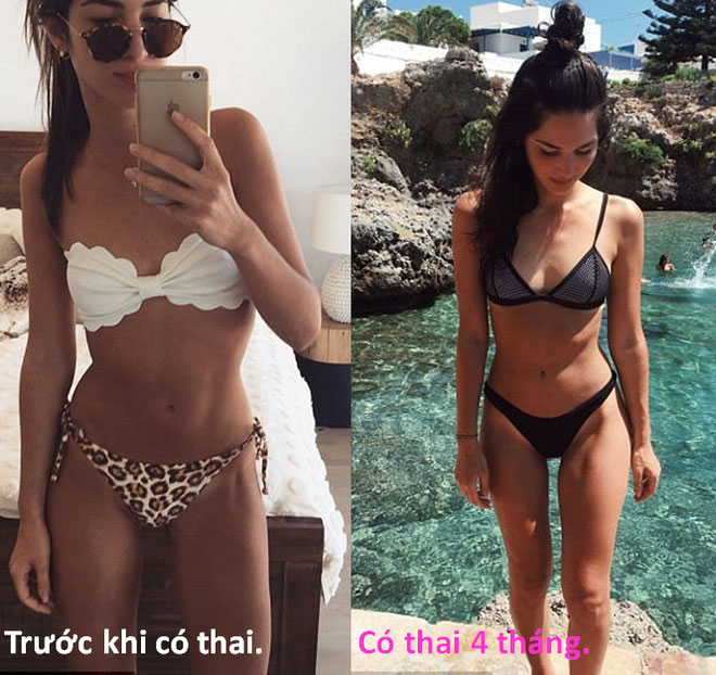 Nguyên nhân thực sự đằng sau hình ảnh bụng bầu 6 tháng vẫn phẳng lì được bà mẹ nổi tiếng tiết lộ