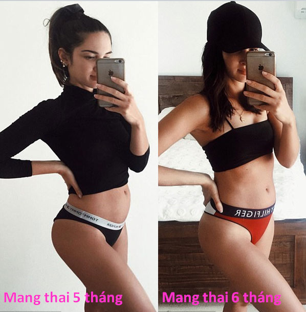 Nguyên nhân thực sự đằng sau hình ảnh bụng bầu 6 tháng vẫn phẳng lì được bà mẹ nổi tiếng tiết lộ