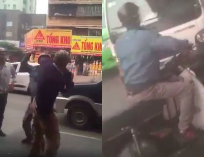 Clip gây phẫn nộ: Hai thanh niên hùng hổ xông tới đánh đấm túi bụi người bác lớn tuổi sau va chạm trên phố Hà Nội