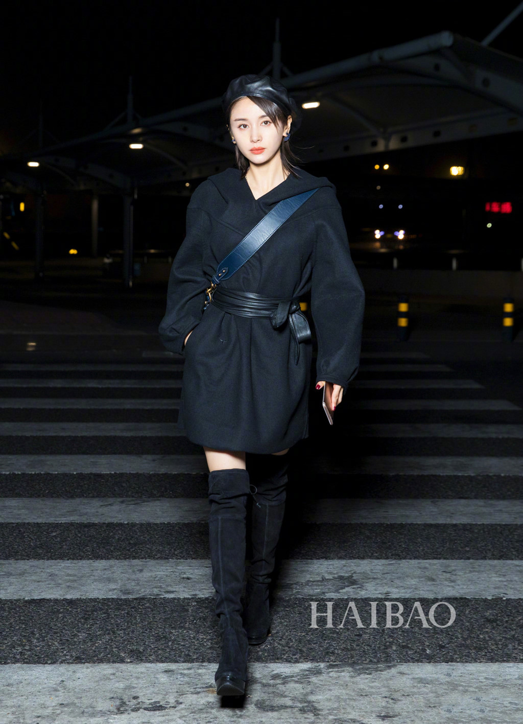 Học sao Hoa ngữ cách diện váy xuống phố ngày lạnh