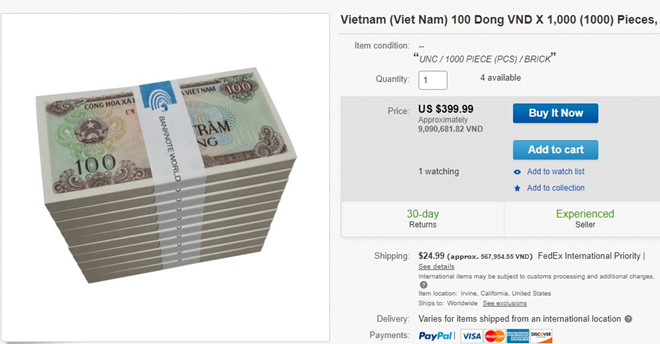 Muốn có tiền giấy 100 đồng phải chịu phí đổi cao gấp hàng trăm lần