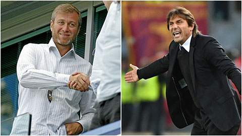 Abramovich và Conte không thèm nhìn mặt nhau Abramovich và Conte không thèm nhìn mặt nhau