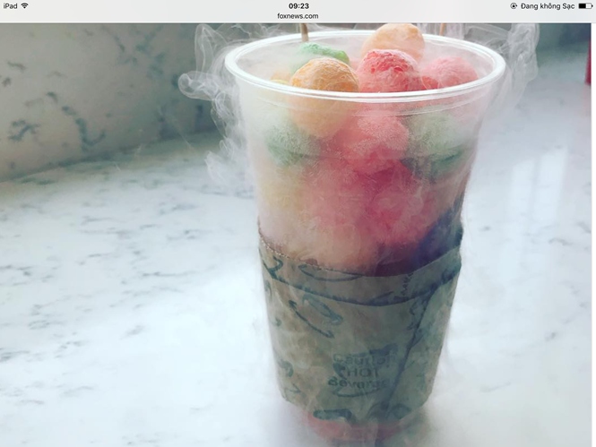 Mất ngón tay cái vì món kem được pha chế từ nitơ lỏng