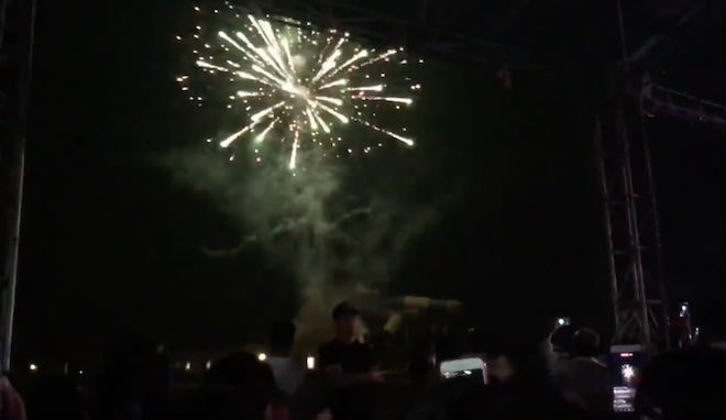 Xôn xao clip tập đoàn Mường Thanh bắn pháo hoa hoành tráng ngày Đại hội nội bộ