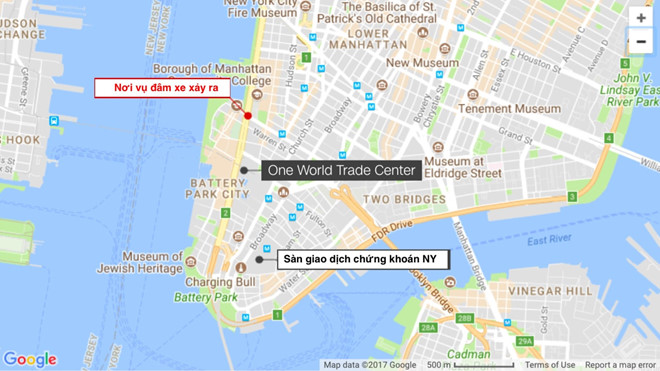 Nghi phạm đâm xe New York bị buộc tội khủng bố