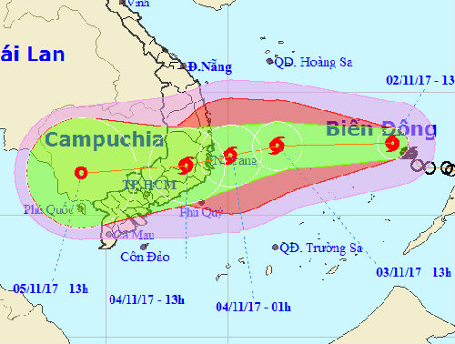 Sài Gòn ngập nặng do bão Damrey kết hợp triều cường