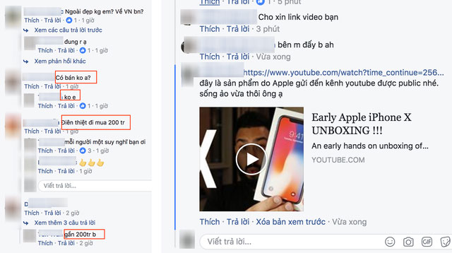 Bóc phốt thanh niên sống ảo đập hộp iPhone X giá 200 triệu đồng đầu tiên Việt Nam