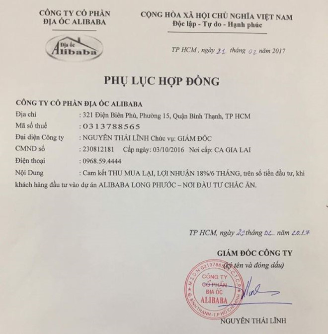 Bán dự án bánh vẽ: Khách hàng tính khởi kiện địa ốc Alibaba