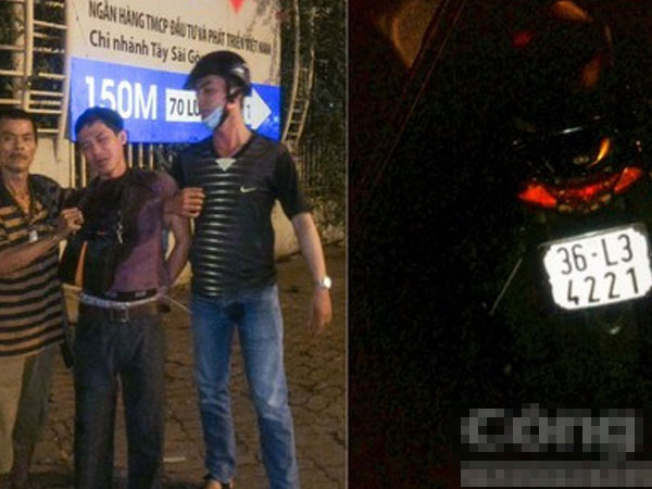 Hiệp sĩ và trinh sát tóm gọn người đàn ông giật túi xách