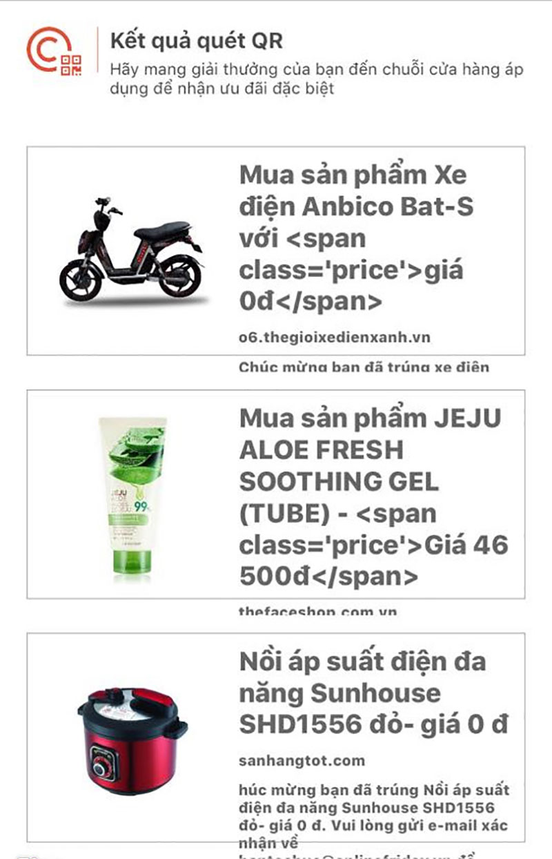 Nồi cơm, xe đạp điện khuyến mại giá 0 đồng biến mất chỉ sau một đêm