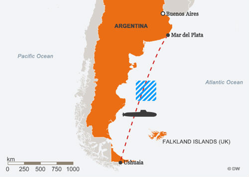 44 thuỷ thủ tàu ngầm Argentina không còn cơ hội sống sót