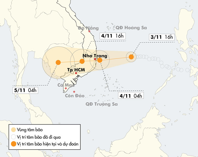 Bão số 12 đổ bộ vào Phú Yên - Bình Thuận