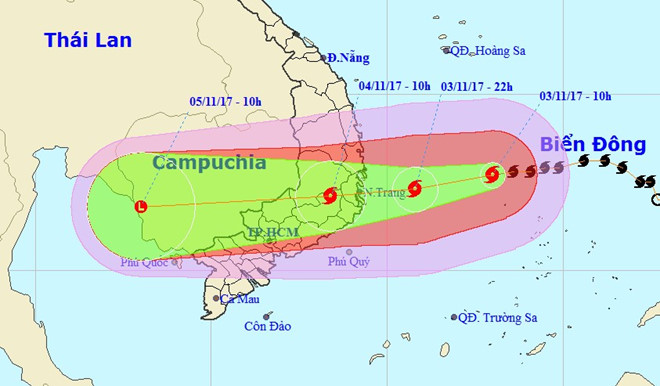 Bão tăng cấp, Phó thủ tướng vào Khánh Hòa chỉ đạo ứng phó