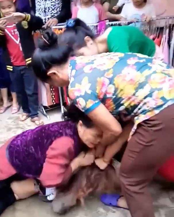 Choáng trước cảnh mẹ chồng già 70 tuổi đi đánh ghen cùng con dâu?