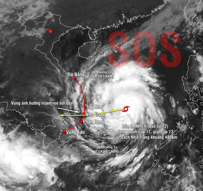 Hãng tin nổi tiếng cập nhật dự báo hiểm họa bão Con Voi với Việt Nam, Lào, Campuchia