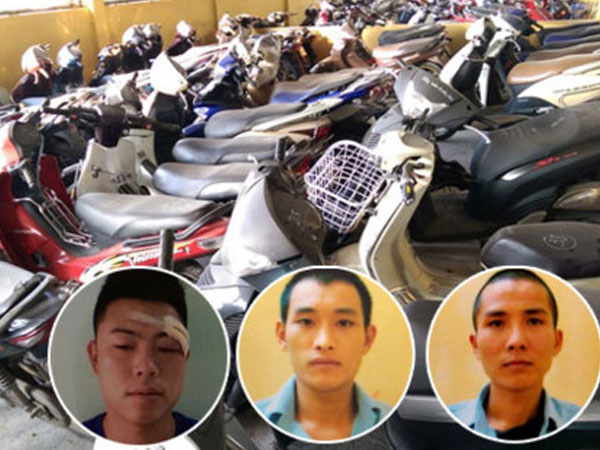 Lật tẩy ổ nhóm chuyên trộm cắp, tiêu thụ xe máy liên tỉnh