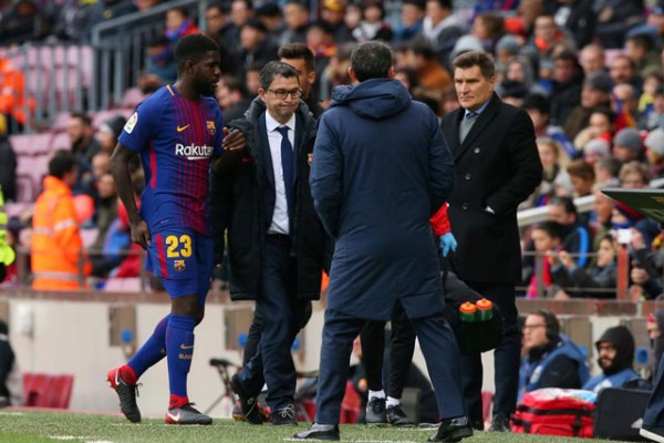 Nghỉ thi đấu 2 tháng, Umtiti lỡ trận Siêu kinh điển