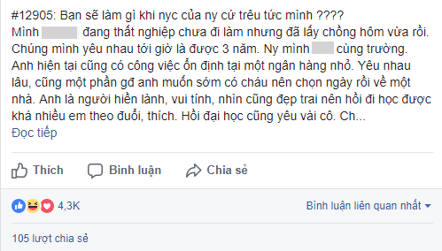 Người yêu cũ của chồng suốt ngày nhắn tin thả thính, đến dự đám cưới còn vuốt tóc, nắm tay anh, chị em tính sao?