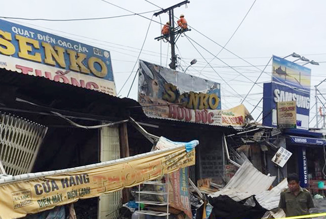 Vụ cháy ở chợ khiến 3 bà cháu thiệt mạng nghi do chập điện