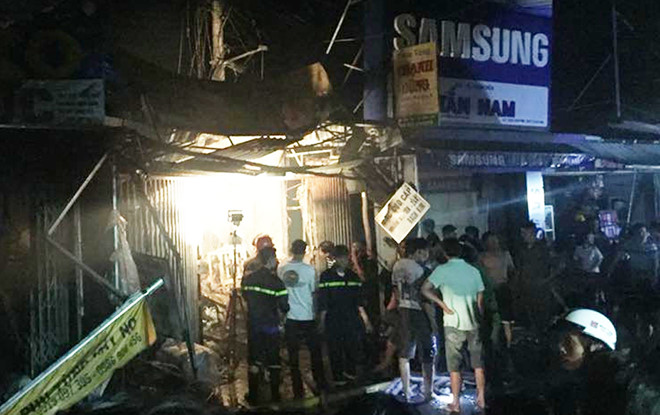 Vụ cháy ở chợ khiến 3 bà cháu thiệt mạng nghi do chập điện