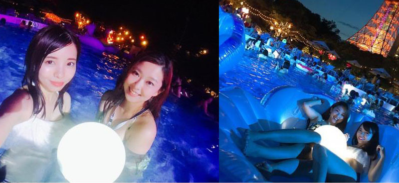 Giới trẻ Nhật thích tốn tiền quẩy tưng bừng tại bể bơi hơn tắm biển