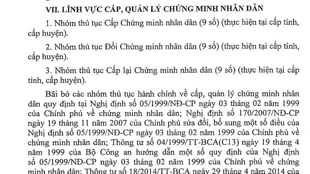 Chính phủ đồng ý bỏ sổ hộ khẩu, chứng minh nhân dân