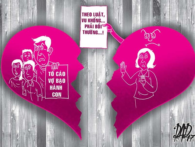 Kiện chồng cũ để đòi lại danh dự