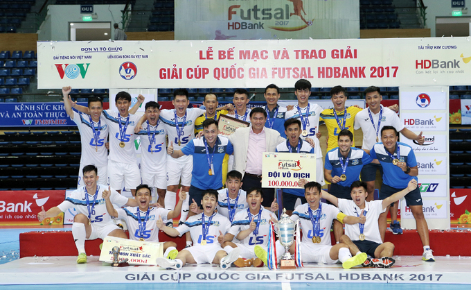 Thái Sơn Nam đoạt Cup Quốc gia futsal 2017