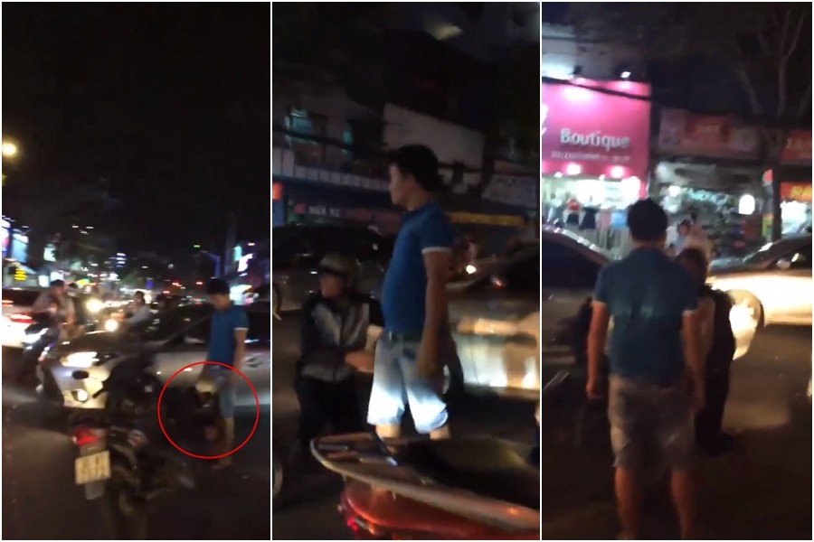 Clip: Lỡ va chạm với ô tô, nam thanh niên phải quỳ gối đủ 3 lần để xin tha?