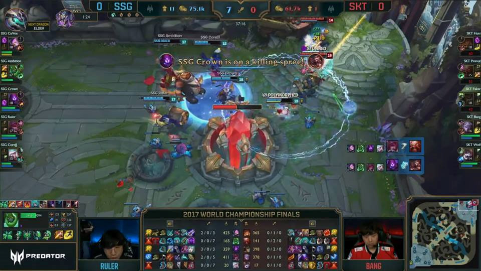 Quỷ vương Faker khóc nức nở sau chung kết thế giới LOL 2017