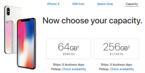 Apple bắt đầu bán iPhone X bản quốc tế ở Mỹ Apple bắt đầu bán iPhone X bản quốc tế ở Mỹ
