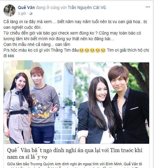 Mỹ nhân Việt thề độc khi dính nghi án tình cảm với Tim