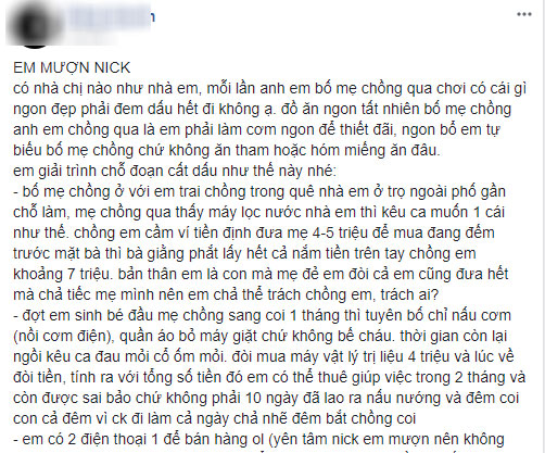 Bi hài nàng dâu sa vào gia đình tham lam: mẹ chồng hay đòi, em chồng hay xin, chị chồng nhờ mua không trả tiền