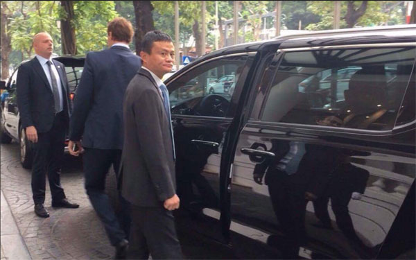 Hình ảnh đầu tiên của tỷ phú Jack Ma tại Việt Nam
