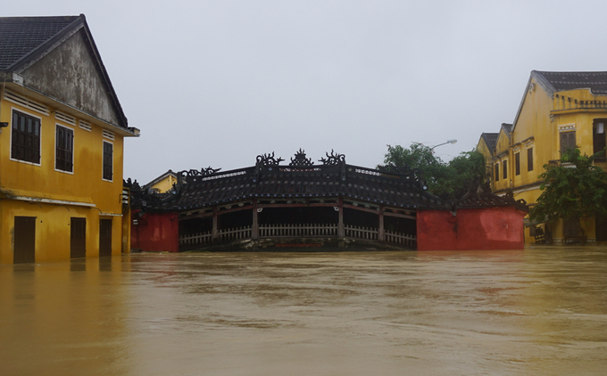 Lũ lên đỉnh, phố cổ Hội An bị cô lập
