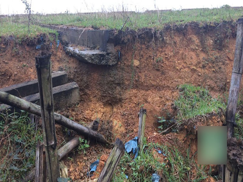 Hồ chứa nước 4,3 triệu m3 bị sạt lở, tiềm ẩn nguy cơ vỡ đập