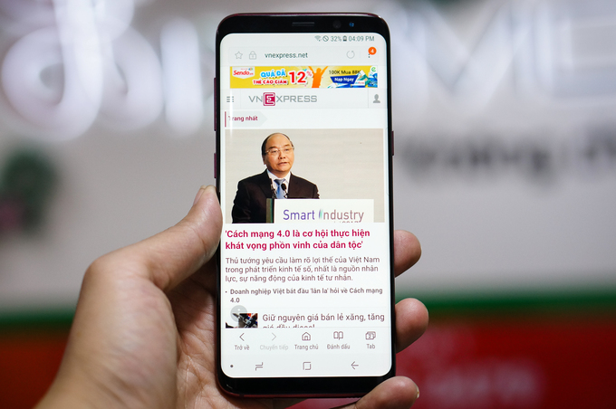 Galaxy S8 Burgundy Red xuất hiện ở Việt Nam