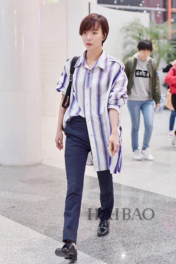Mỹ nhân Hoa - Hàn gợi ý cách diện sơ mi dáng dài cá tính