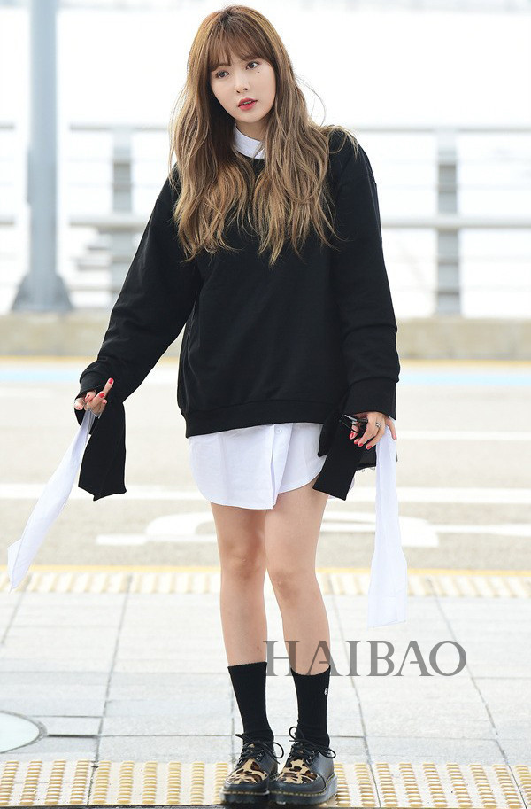 Mỹ nhân Hoa - Hàn gợi ý cách diện sơ mi dáng dài cá tính