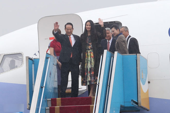 Máy bay chở đoàn Đài Loan hạ cánh tại Đà Nẵng
