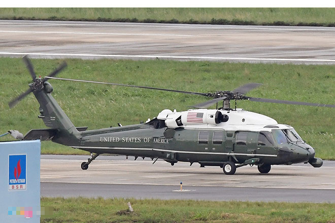 Marine One của Tổng thống Trump bay thử ở Đà Nẵng Marine One của Tổng thống Trump bay thử ở Đà Nẵng
