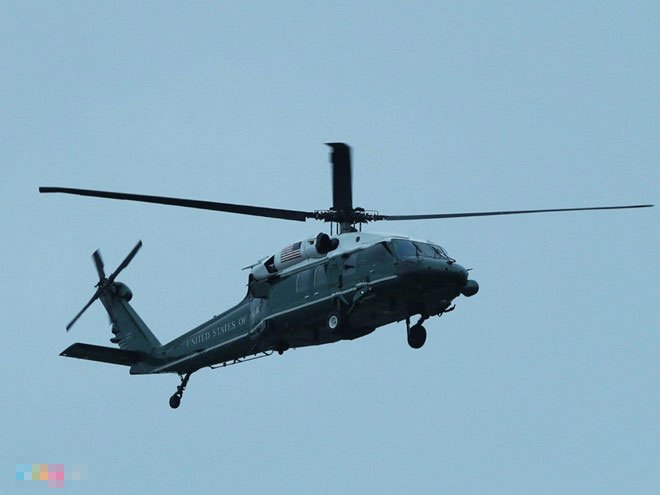 Marine One của Tổng thống Trump bay thử ở Đà Nẵng Marine One của Tổng thống Trump bay thử ở Đà Nẵng
