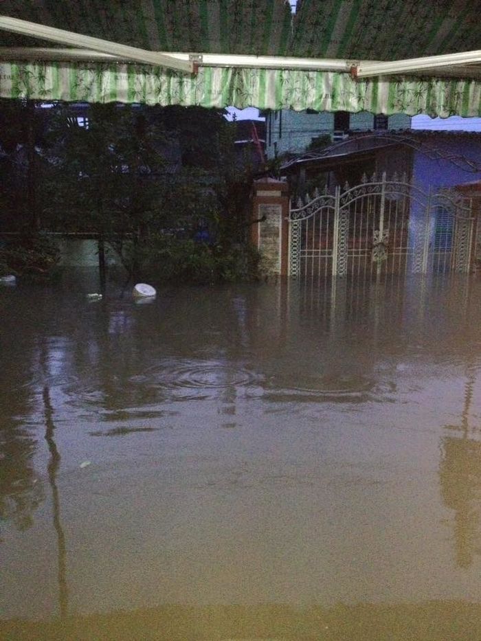 Nhà ca sĩ Quang Linh tại Huế ngập sâu 2 mét trong nước lũ