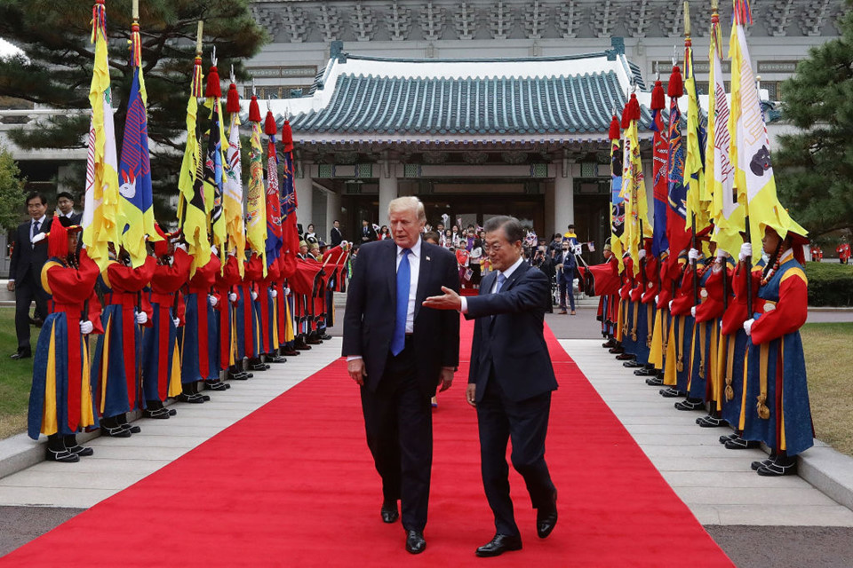 Hàn Quốc linh đình mở quốc yến chiêu đãi vợ chồng Tổng thống Trump