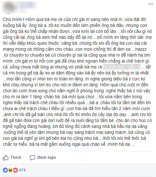 Suốt ngày sang nhà thông gia mách tội con dâu, bà mẹ chồng không ngờ có ngày phải cứng họng vì người này