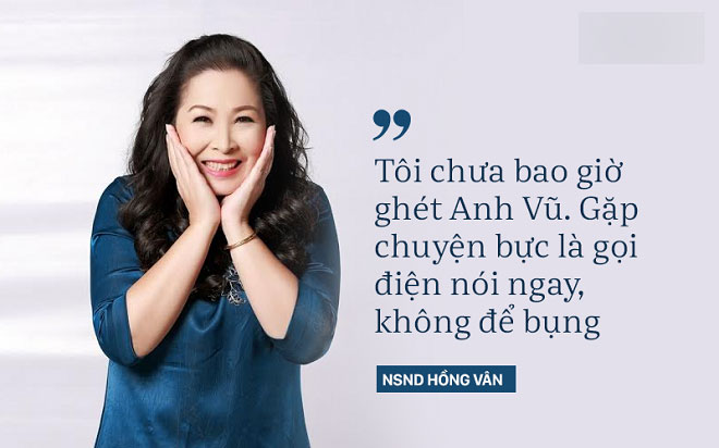 NSND Hồng Vân: Anh Vũ là em nhưng tôi coi như con trai lớn NSND Hồng Vân: Anh Vũ là em nhưng tôi coi như con trai lớn
