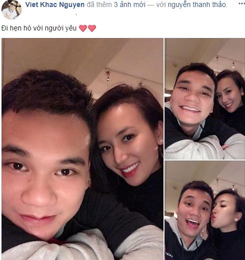 Sau màn cầu hôn siêu lãng mạn, Khắc Việt xuất hiện tình tứ cùng bạn gái hot girl