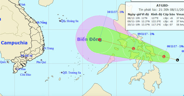 Dự báo thời tiết 9/11: Biển Đông sắp hứng áp thấp nhiệt đới