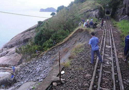 Đường sắt Bắc Nam qua Đèo Cả chưa thông tuyến